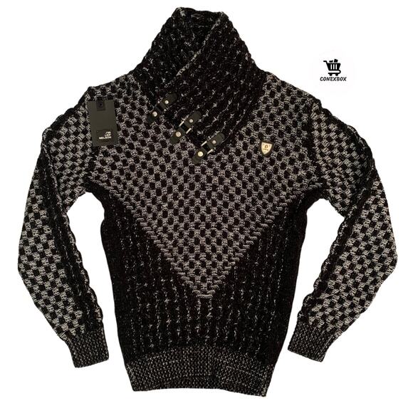 Leif Nelson Other - Leif Nelson Mens Size 3XL Knitted Slim Fit Ecru Adult Pullover Sweater Brand New